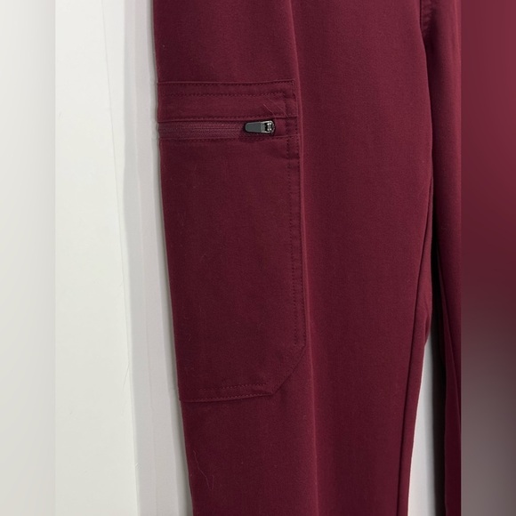 Figs Women's Straight Leg Pants - Burgundy - Picture 9 of 13